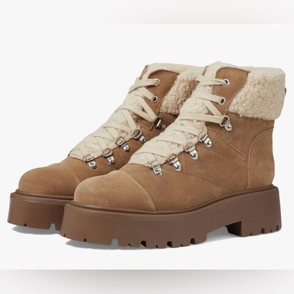 Steve Madden Women's Reyen Combat Boots
Oatmeal Suede Sz 9 - Picture 1 of 11